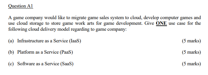 Cloud Computing Pls Help Urgent Try Ans All Don T Copy Others 1