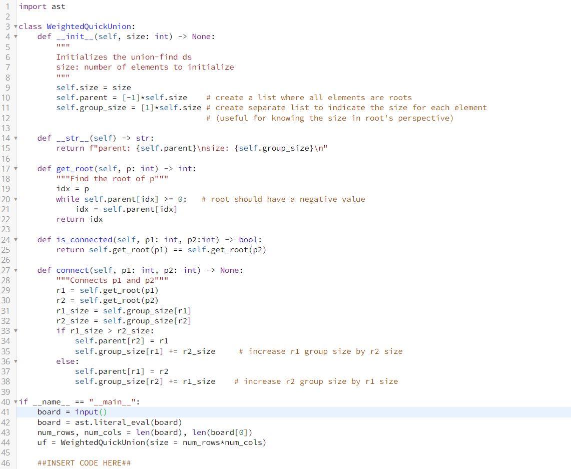 Please Answer The Following Code Problem In Python Do Not Write A New Code Just Insert The Necessary Addition To The G 2