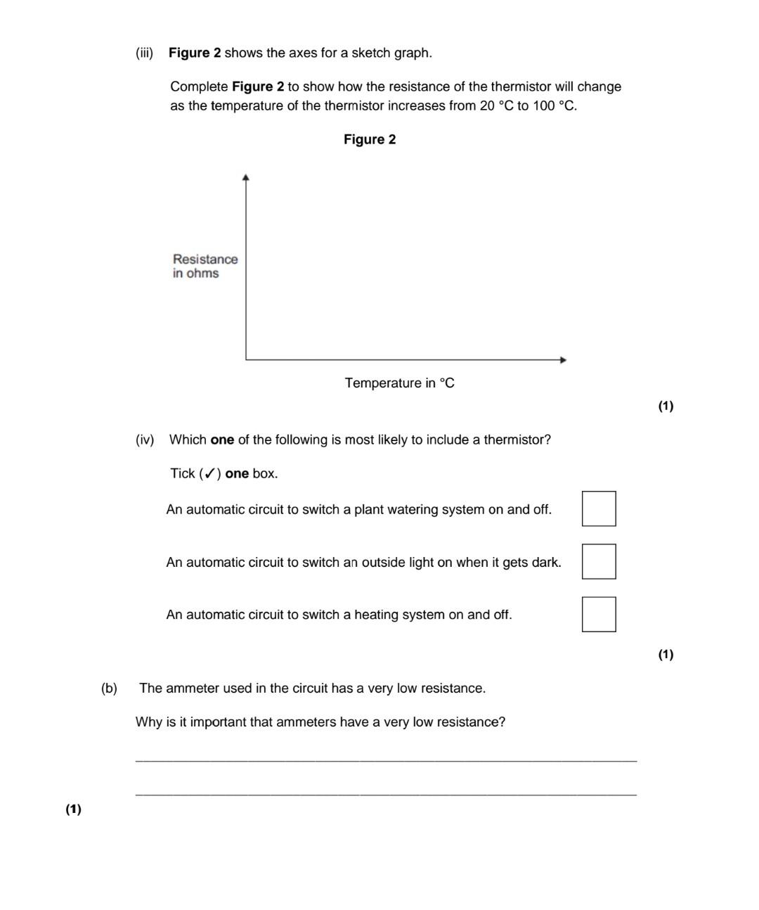A Figure 1 Shows The Apparatus Used To Obtain The Data Needed To Calculate The Resistance Of A Thermistor At Different 2
