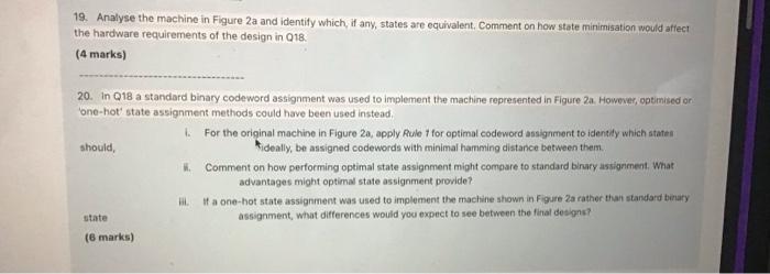 Consider The State Diagram Shown In Figure 2a S 222 Z 100 0 So S S 1 0 2 Z Zo 001 Z Z Zo 010 Zz Z Zo 010 1 O 54 3