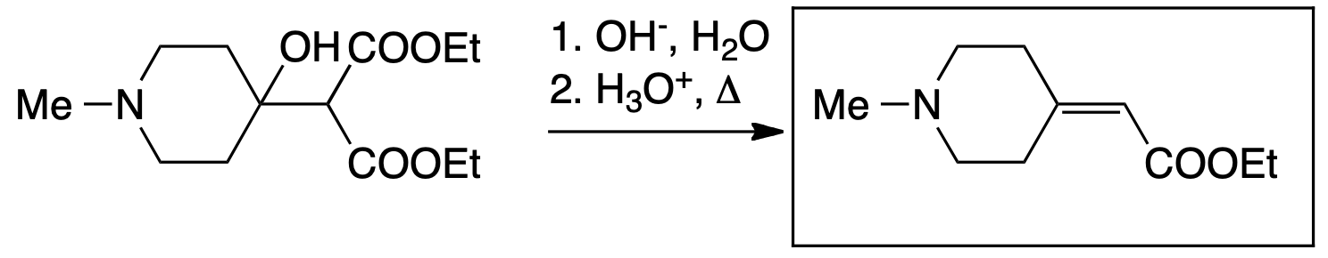 What Is The Detailed Mechanism Of This Elimination This Is The Last Step Of The Synthesis Of The Module In The Box But 1