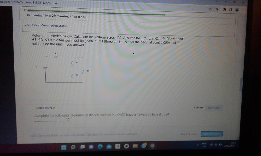 Ut Ac Za Ultra Courses 11603 1 Cl Outline Remaining Time 29 Minutes 44 Seconds Question Completion Status Refer To 1
