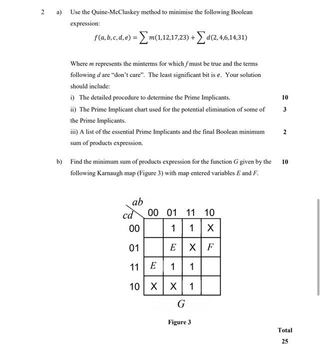 1 Section A A Find A Sum Of Products Expression For The Function Given By The Circuit In Figure 1 Using The 8 To 1 M 3