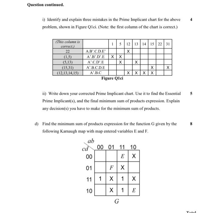 3 Section A 1 A Find Sum Of Products Expressions For The Functions F And F2 Given By The Circuit Shown In Figure Qla U 2