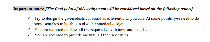 A 1 Design Of A Sub Distribution Panel Assume That You Are Required As An Electrical Engineer To Design A Sub Distribu 3