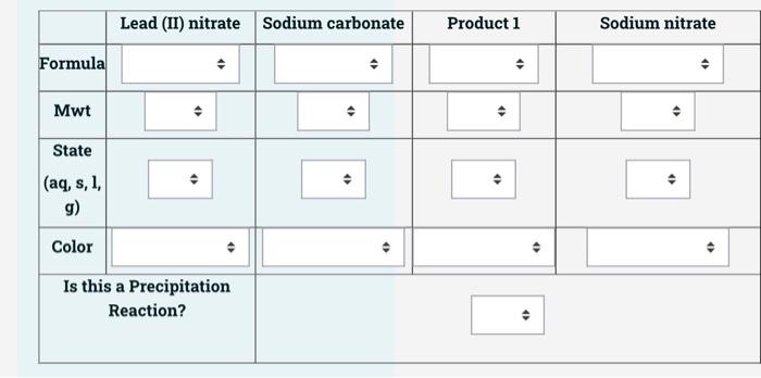 Lead Ii Nitrate Sodium Carbonate Product 1 Sodium Nitrate Formula Mwt 0 0 State Aq S 1 G G Colo 1