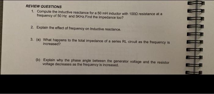 Lab Manual Lab Experiment S Rc Series Circuit Measurements Z Vr X V V 2 2 What Effect Would An Error In 2