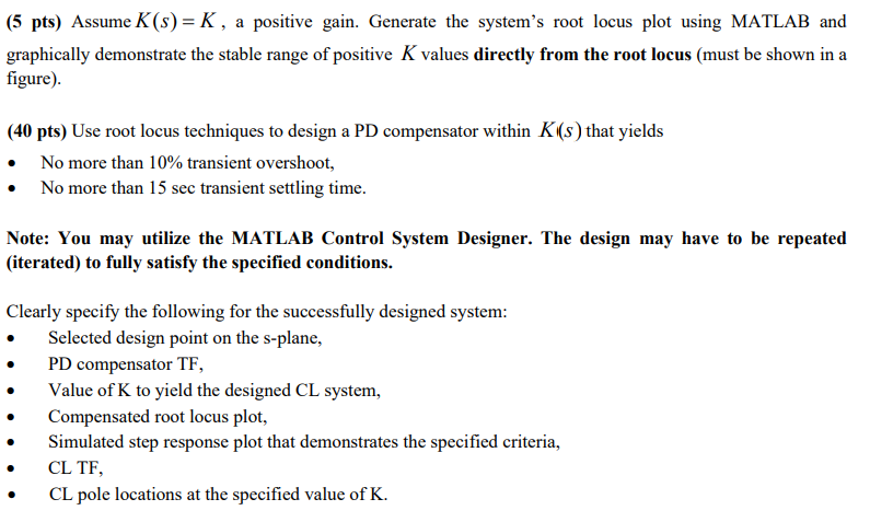 Problem Statement The Figure Below Depicts The Pitch Angle Control Structure For An Unmanned Submersible Reference Pitc 3