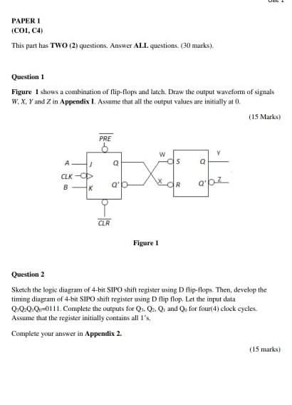 Ult Paper 1 C01 C4 This Part Has Two 2 Questions Answer All Questions 30 Marks Question 1 Figure I Shows A Comb 1