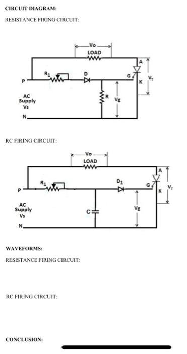 Circuit Diagram Resistance Firing Circuit Vo Load G A Ac Supply Vs R Wur Vg N Rc Firing Circuit Vo Load Di Ve Ac Suppl 1