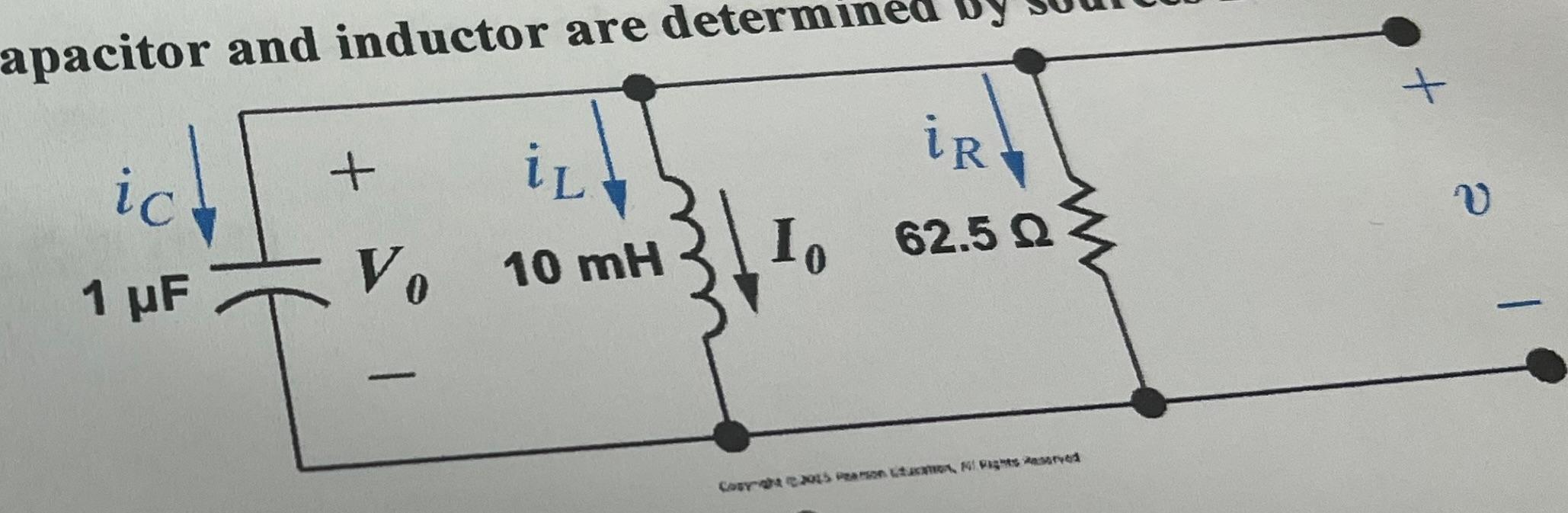 Calculate A And Wo For The Circuit A Wo B Is This Circuit Overdamped 1