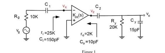 1 Open Loop Gain Of Opamp In Figure 1 Is Kyk S 200 A Draw The Circuit Again Utilizing The General Voltage Amplifie 3