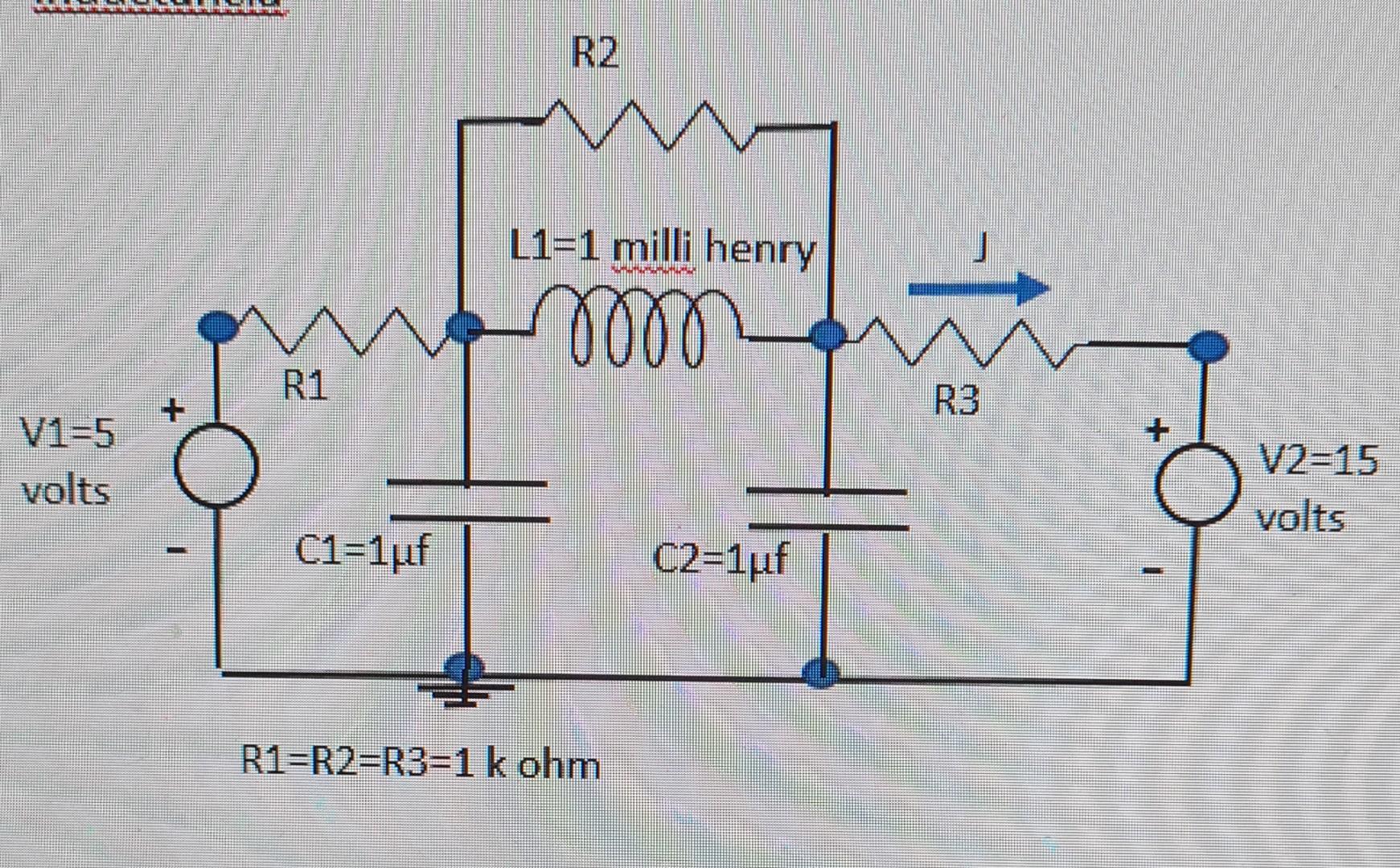 Find The Current J In The Indicated Circuit Under Stationary Conditions D Dt 0 And Find The Energy Stored In The Inducta 1