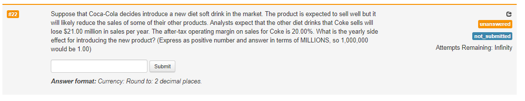 22 C Unanswered Suppose That Coca Cola Decides Introduce A New Diet Soft Drink In The Market The Product Is Expected T 1