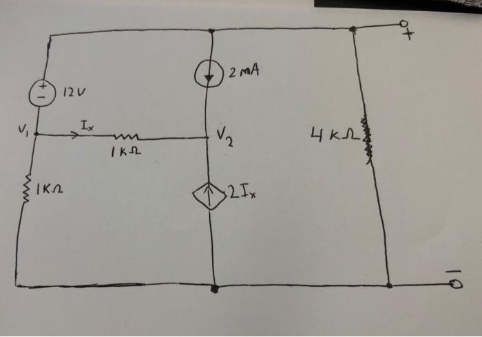 Apply Thevenin S Theorem To Find Vo In The Circuit Below 1