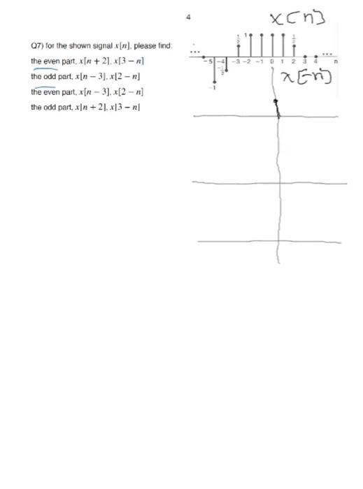 Just First Q And Last 1 Even And Odd Part X N 2 X 3 N 1