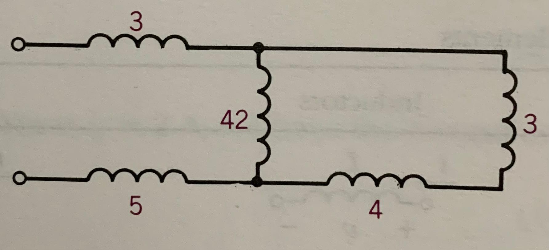 Find The Equivalent Inductance Of The Following Circuit All Inductances Are In Mh A Lt 7 Mh B Lt 9 Mh C Lt 11 1