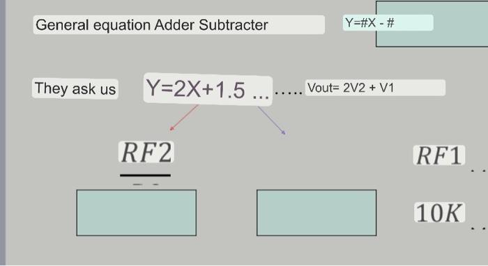 Assemble The Circuit Of Figure 1 In Tinkercad The Output Of The Opamp Should Model The Following Equation Y 4x 2 Adder 3