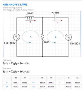 Kirchhoff S Laws J1000 1500 A 1030 2000 5 J5 Lp 2 164 Z1212 Source Z2114 Z2212 Sourcez 12 11 12 1