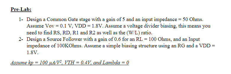 Assume A 5 Mw Max Power For The Pre Lab Section 1