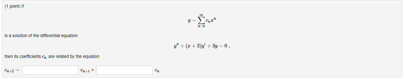 1 Point If Har Y 10 Is A Solution Of The Differential Equation Y X 3 Y 3y 0 Then Its Coefficients Are Relat 1