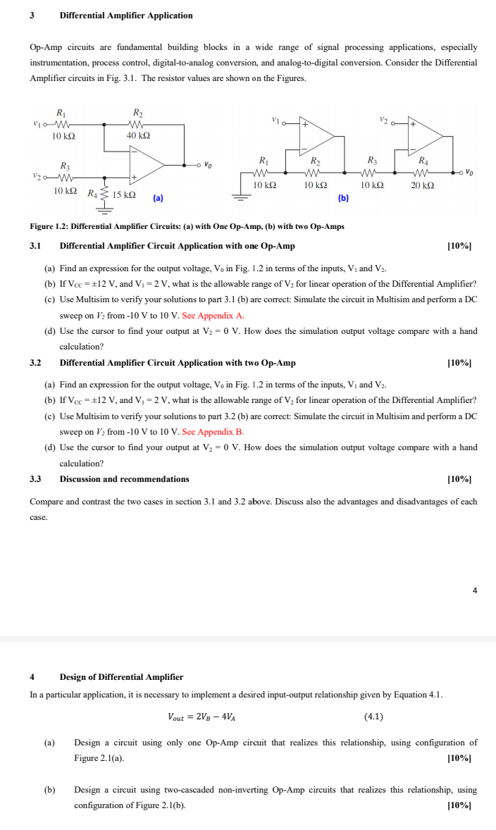 3 Differential Amplifier Application Op Amp Circuits Are Fundamental Building Blocks In A Wide Range Of Signal Processin 1