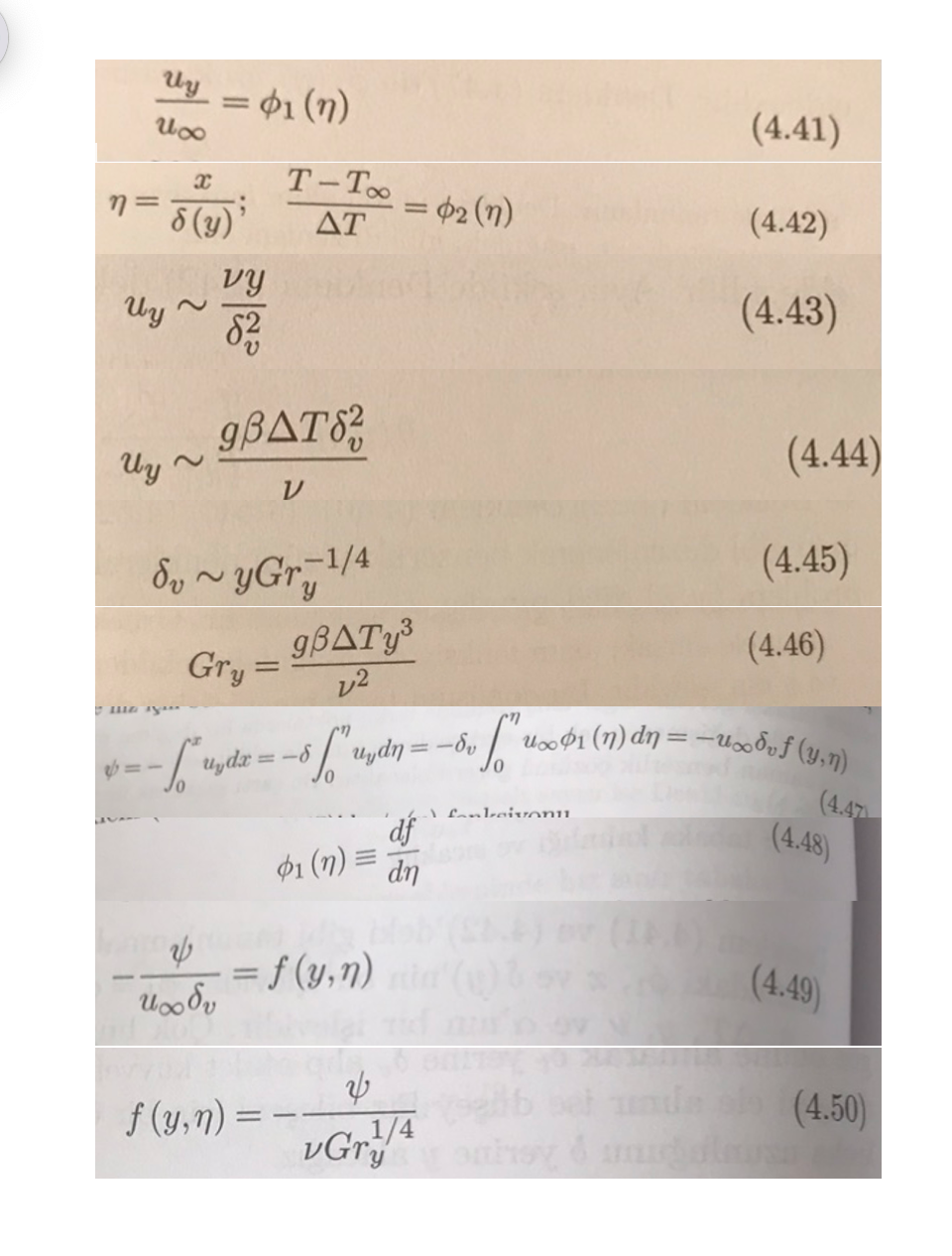 Please Write Open Versions Of The Similarity Equations For Natural Transport On A Vertical Plate 1