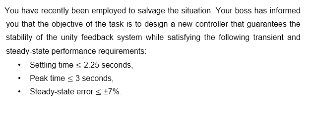 You Have Recently Been Employed To Salvage The Situation Your Boss Has Informed You That The Objective Of The Task Is T 1