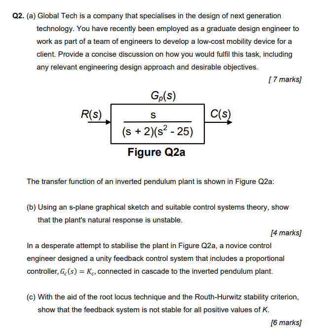 Q2 A Global Tech Is A Company That Specialises In The Design Of Next Generation Technology You Have Recently Been Em 1