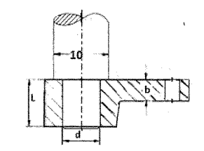 The Lever Shown In The Figure Which Is Forced To A Static Moment Of Mb 10 N M It Is Desired To Connect To The Shaft Wi 1