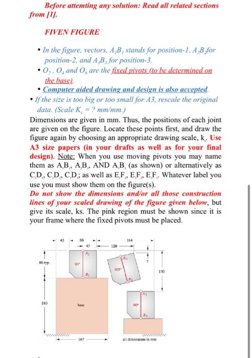 A Typ 10 180 Nomi Prebe Design A Fourtar Linkage To Move The Object Through The Three Positions Are In Figure Below 4