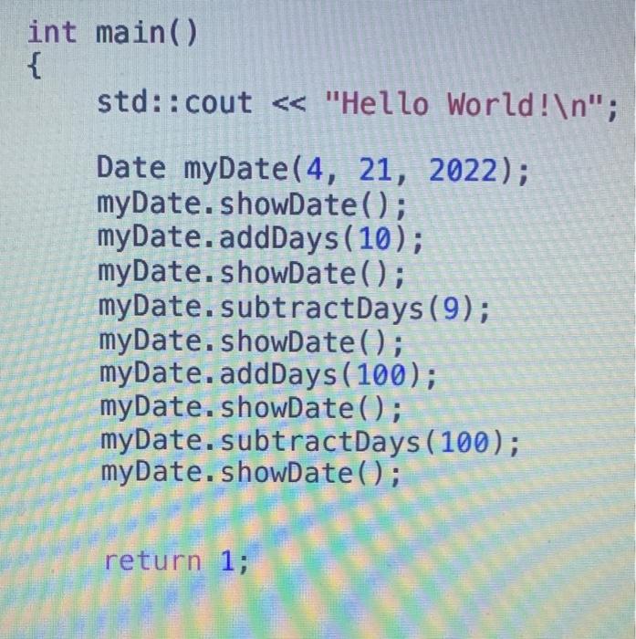 The Adddays Method Will Add N Number Of Days To The Current Date That S Stored In Object S Data For Example Object Hol 1