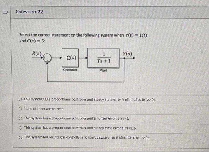 D Question 20 Consider The Following Feedback System R 3 C S G S C Where C S Is A Phase Lag Compensator When Com 2