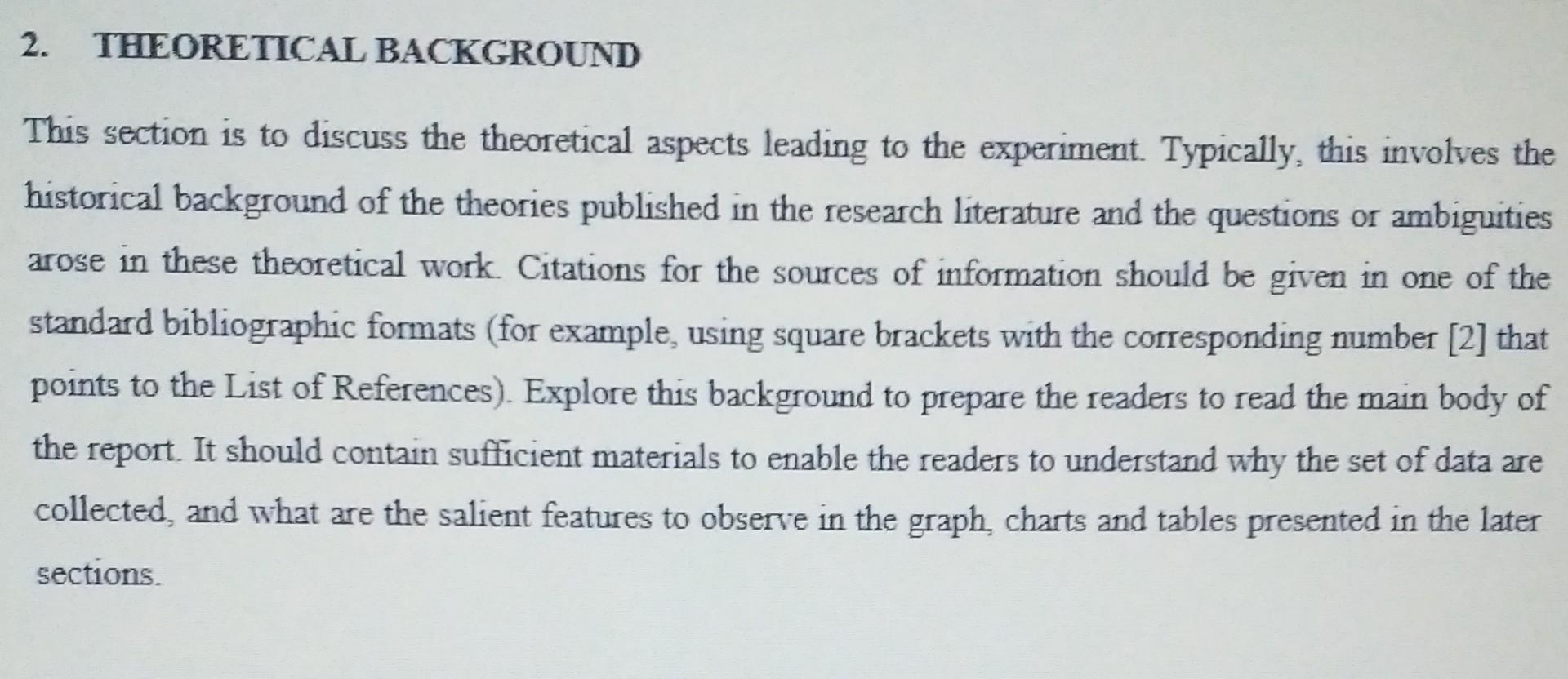2 Theoretical Background This Section Is To Discuss The Theoretical Aspects Leading To The Experiment Typically This 1