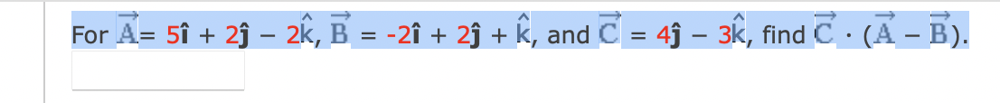 For A 5i 2s B 2i 2s And C 4g 3k Find C A B 1
