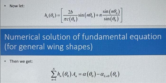 Problem 4 Write Your Own Matlab Code To Apply The Analysis Of Chapter 5 To An Untwisted Rectangular Wing Of Ar 6 Flyi 7