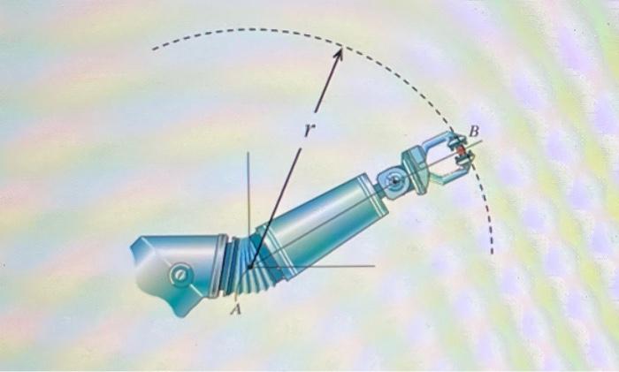 A Robot Arm Moves So That B Travels In A Circle About Point A Which Is Not Moving Knowing That B Starts From Rest And 1