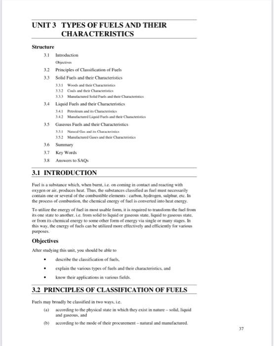 Types Of Fuels And Their Characteristics 1