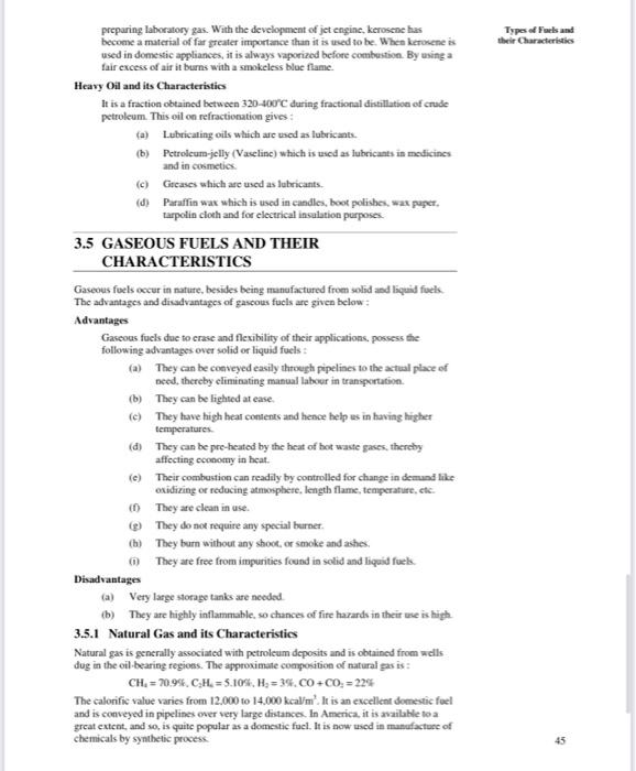 Types Of Fuels And Their Characteristics 9