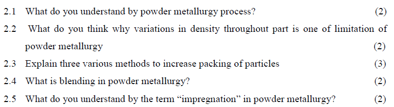 2 1 What Do You Understand By Powder Metallurgy Process 2 2 2 What Do You Think Why Variations In Density Throughout 1