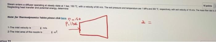 10 Points Steameters Adiuteroperating At Steady Set 1 Bar 150 Wholy Of The Entrand Wingerture Pound 150 Pecetech 15 The 1