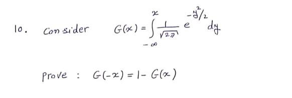 X Al 10 Consider G X Stom Es Dy Prove G 2 1 Gx 1