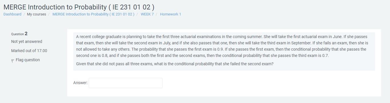 Merge Introduction To Probability Ie 231 01 02 Dashboard My Courses Merge Introduction To Probability Ie 231 01 02 W 1