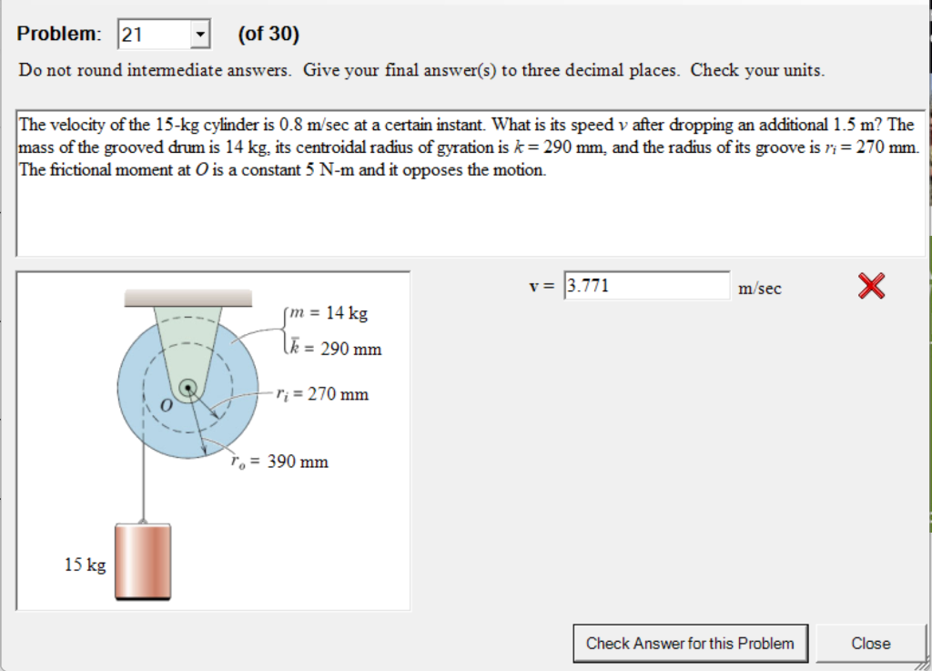 Problem 21 Of 30 Do Not Round Intermediate Answers Give Your Final Answer S To Three Decimal Places Check Your Uni 1