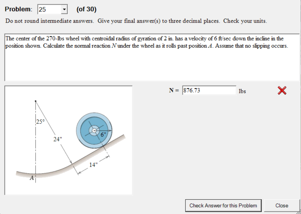 Problem 25 Of 30 Do Not Round Intermediate Answers Give Your Final Answer S To Three Decimal Places Check Your Uni 1