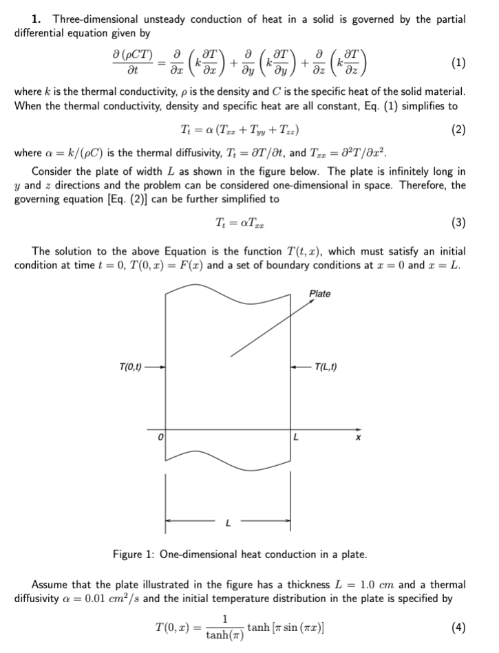 3 Ct 7 Az 1 Three Dimensional Unsteady Conduction Of Heat In A Solid Is Governed By The Partial Differen 1