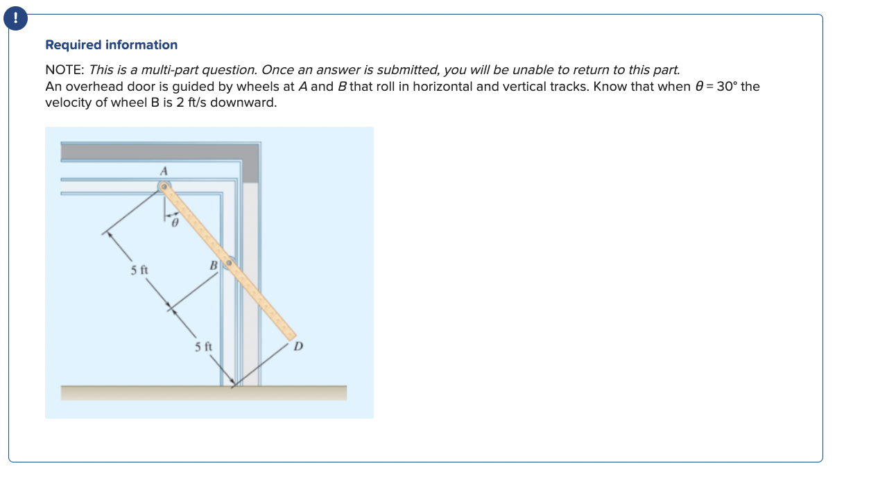 Required Information Note This Is A Multi Part Question Once An Answer Is Submitted You Will Be Unable To Return To 1