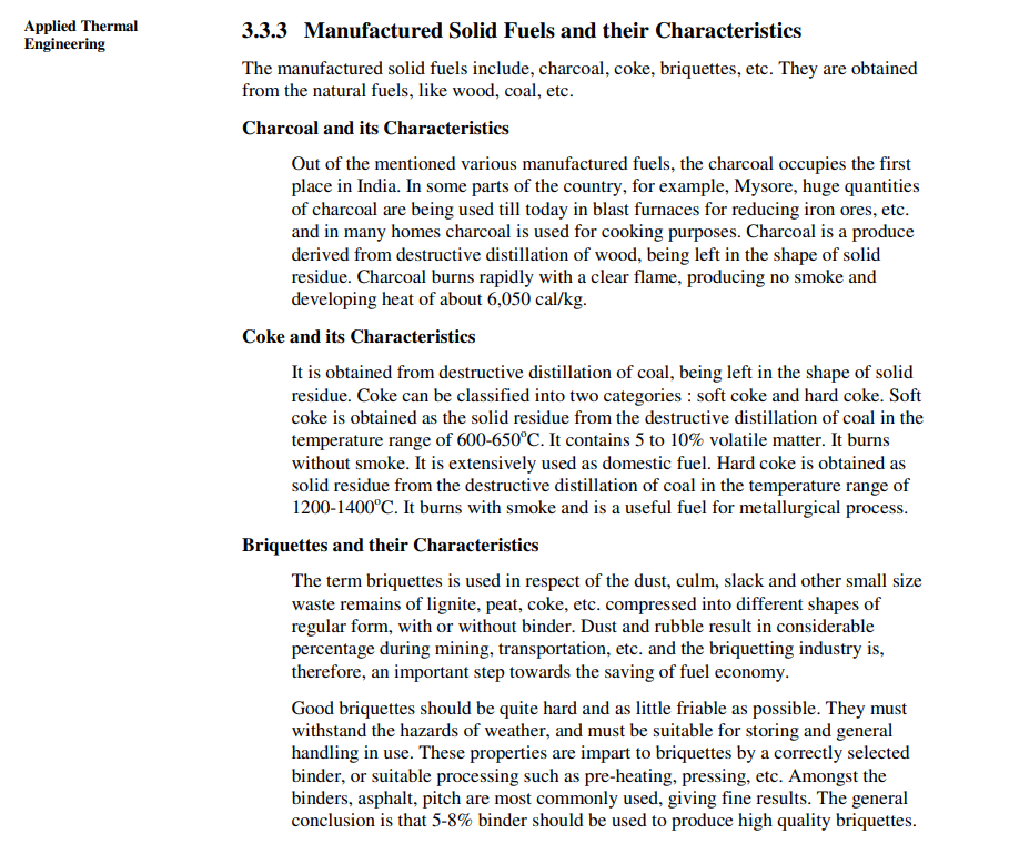Mech 443 Energy Conversion Mini Project 1 Types Of Fuels Structure 3 1 Introduction Objectives 3 2 Principles Of Cla 11