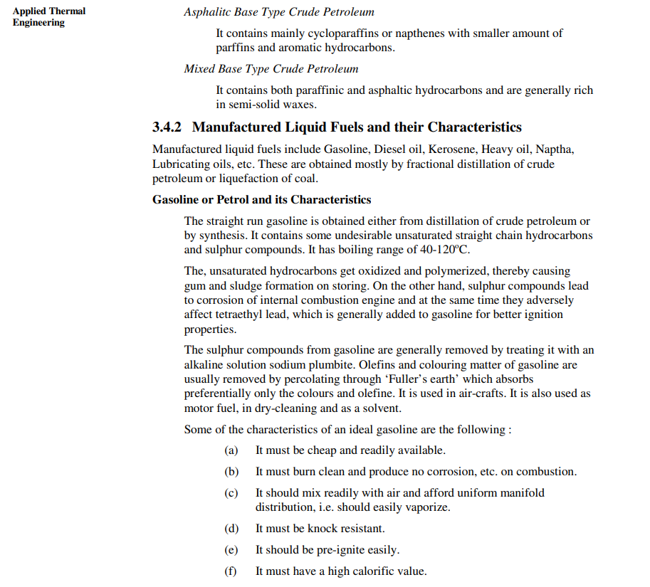 Mech 443 Energy Conversion Mini Project 1 Types Of Fuels Structure 3 1 Introduction Objectives 3 2 Principles Of Cla 15