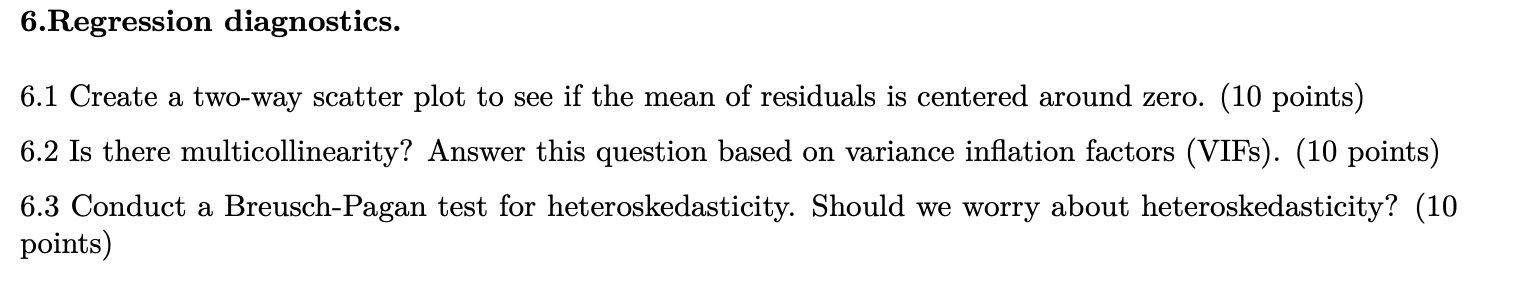 Using A Data Set And This Data Dictionary I Need Question 6 1 2 And 3 Answered Please I Need The R Code That Was 3